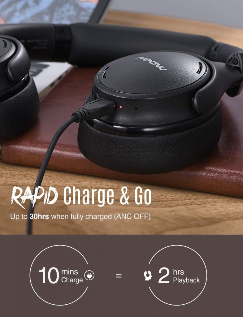 Mpow H19 Review: Charge time