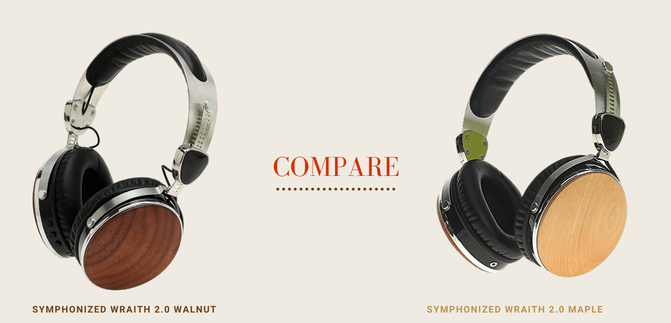 Symphonized Wraith 2.0 Walnut Vs Maple wood Headset