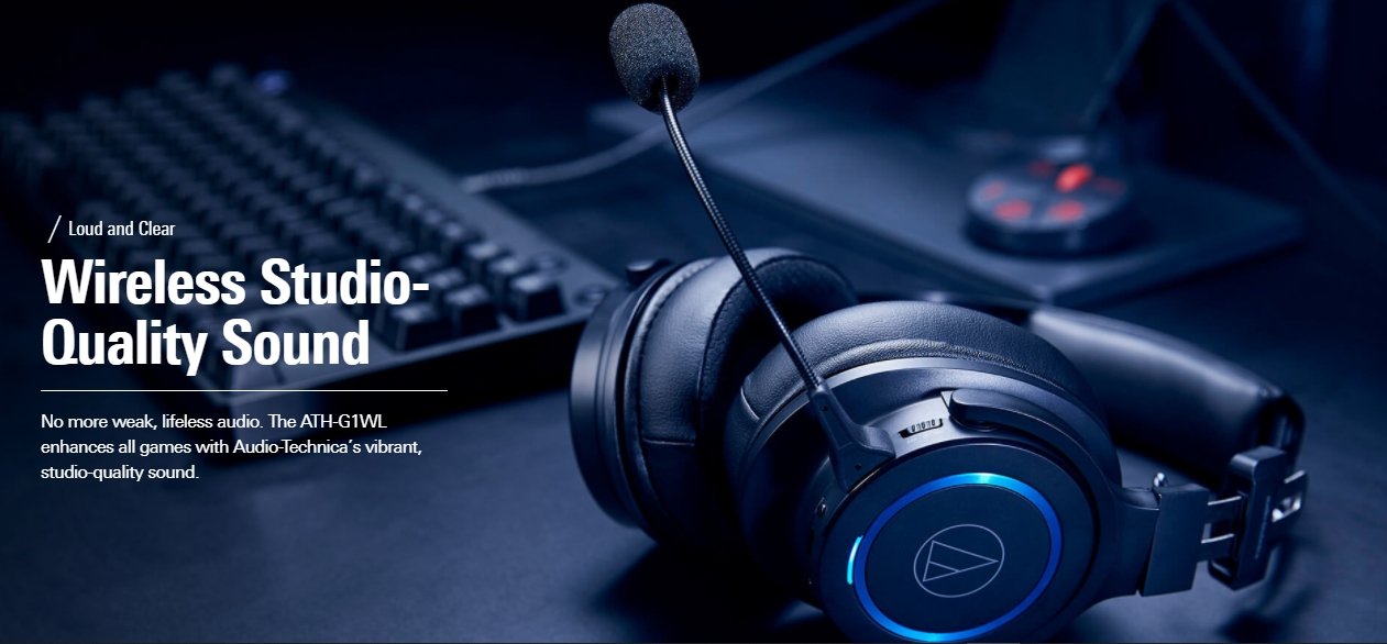 Best Audio-Technica Headphones for Gaming: ATH-G1WL Premium Wireless Gaming Headset Review in 2021