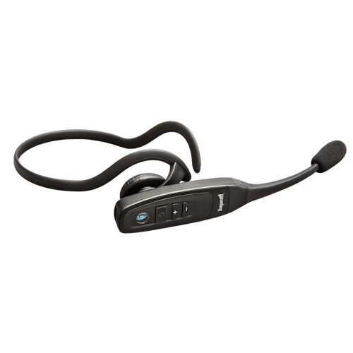 BlueParrott C400-XT Mono Bluetooth Wireless Headphones 96% Noise Canceling Trucker Headset with Mic, Convertible Over Head to Behind Neck Style