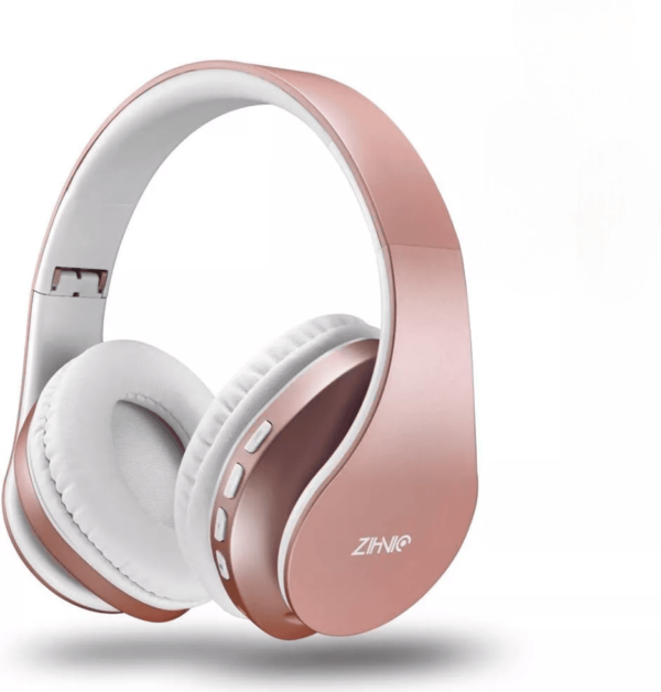 ZIHNIC Bluetooth Headphones Rose Color