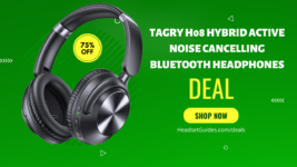 TAGRY H08 Hybrid Active Noise Cancelling Bluetooth Headphones Deal