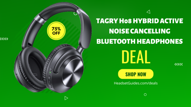 TAGRY H08 Hybrid Active Noise Cancelling Bluetooth Headphones Deal
